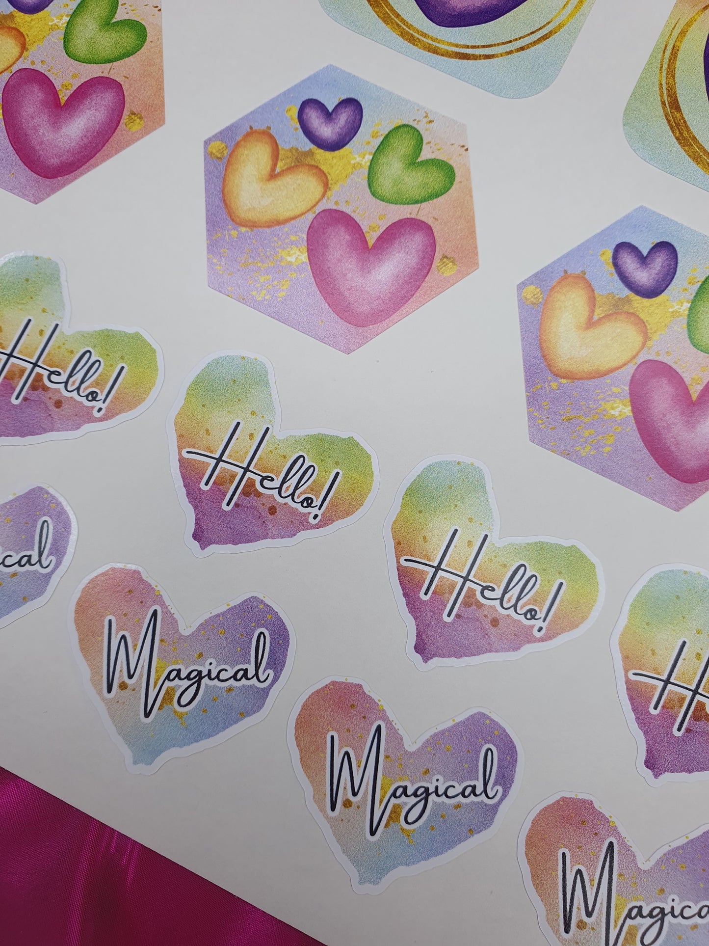 Unicorn Hello Magical Sticker Sheet