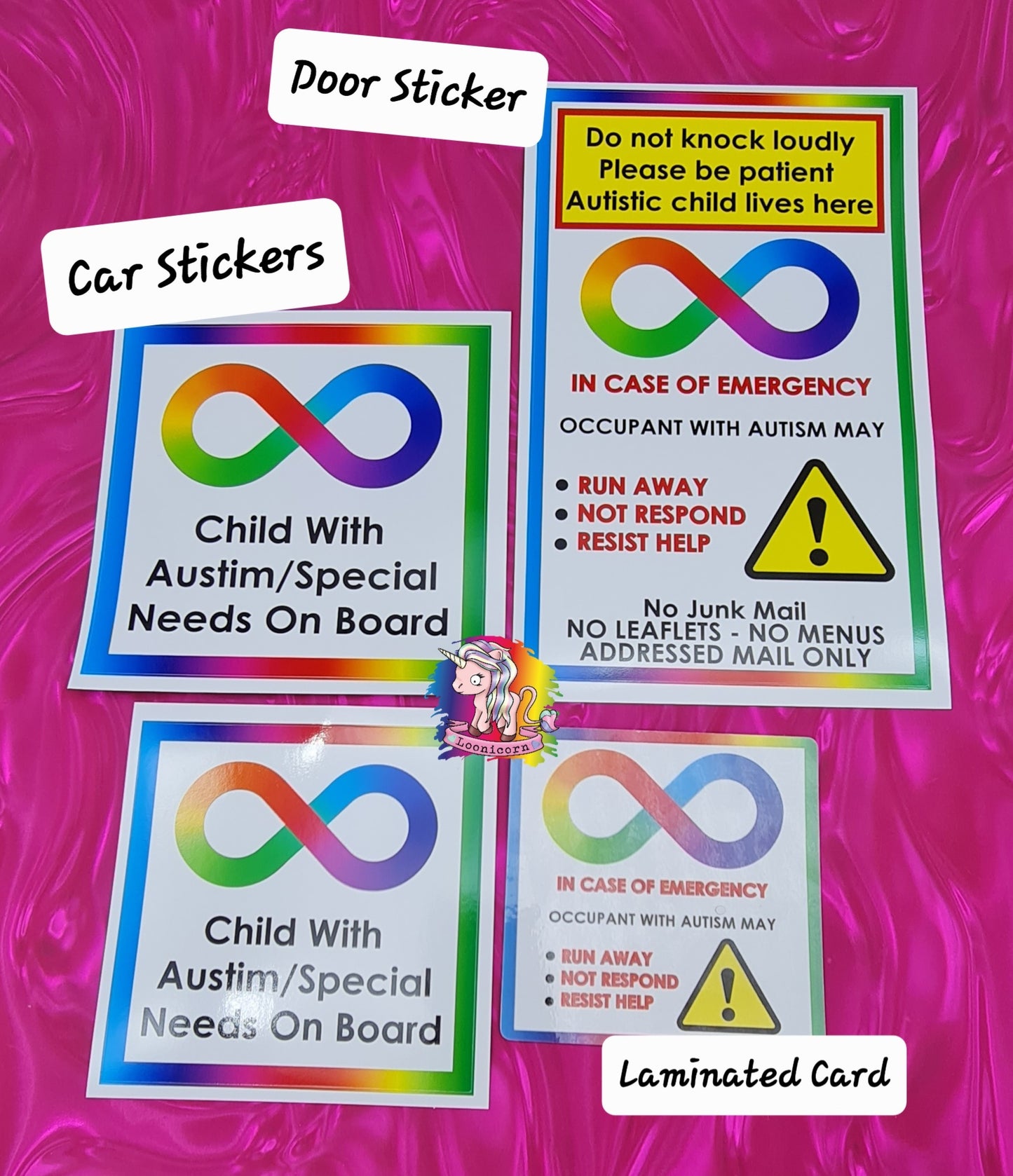 Neurodivergent and Differently Abled - Vinyl Stickers and Cards