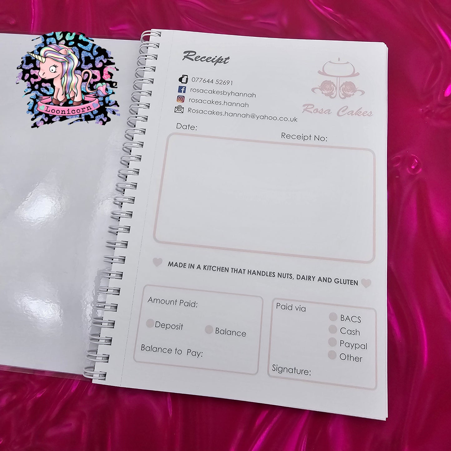 Order & Receipt Books