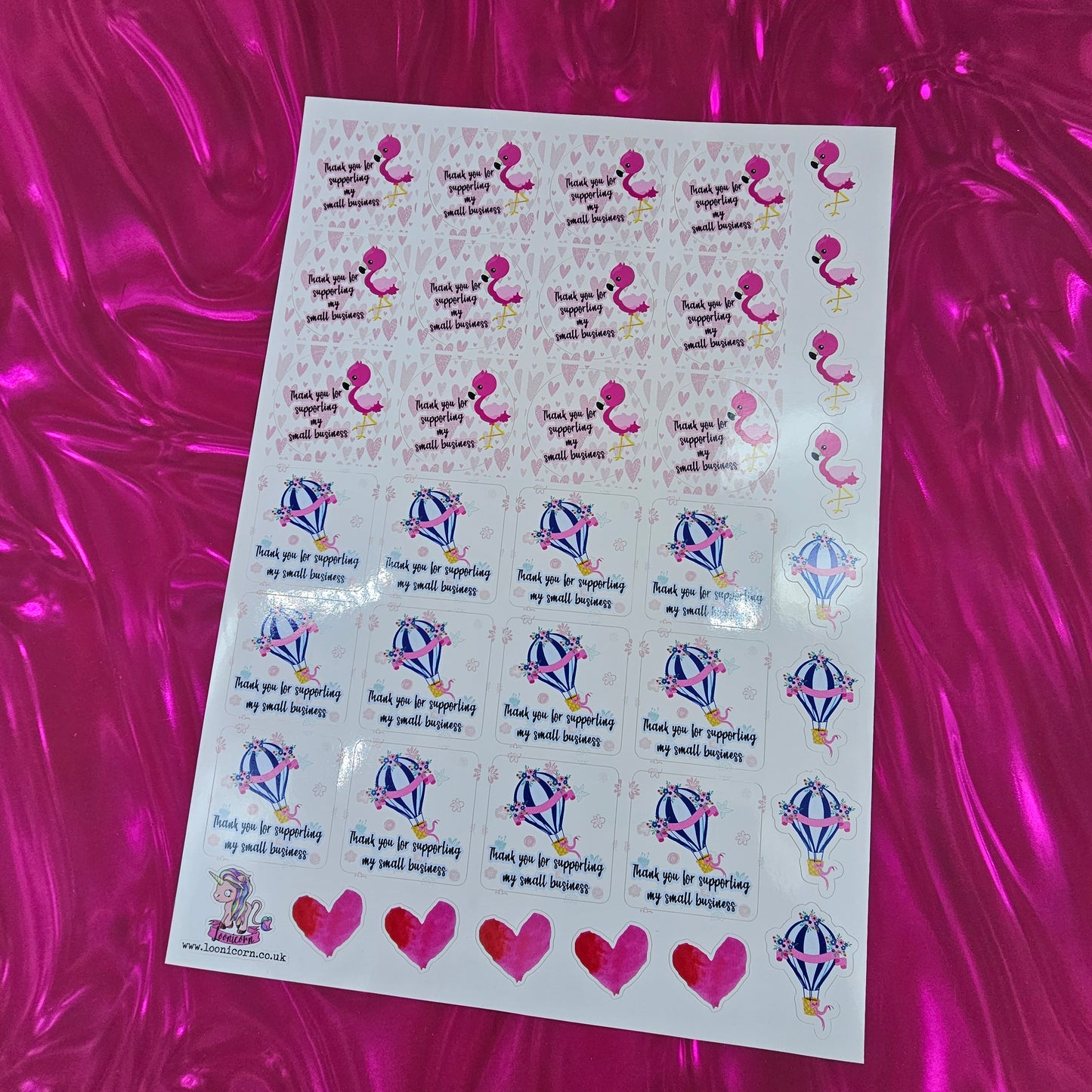 Happy Post - Flamingos  - Sticker Sheet